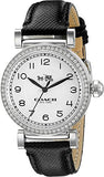 Coach Madison White Dial Black Leather Strap Watch for Women - 14502399