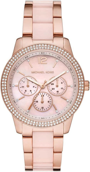  Shop Authentic Michael Kors Tibby Multifunction Rose Gold Dial Rose Gold Steel Strap Watch For Women - MK6928 - Luxxuri