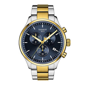  Shop Authentic Tissot Chrono XL Classic Blue Dial Two Tone Steel Strap Watch for Men - T116.617.22.041.00 - Luxxuri