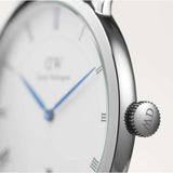  Shop Authentic Daniel Wellington Dapper Reading White Dial Black Leather Strap Watch For Men - DW00100108 - Luxxuri