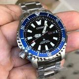  Shop Authentic Citizen Promaster Fugu Limited Edition Diver's 200m Automatic Black Dial Silver Steel Strap Watch For Men - NY0098-84E - Luxxuri