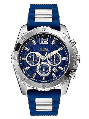  Shop Authentic Guess Sport Multifunction Blue Dial Blue Rubber Strap Watch For Men - W0167G3 - Luxxuri