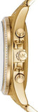  Shop Authentic Michael Kors Whitney Chronograph Black Dial Gold Steel Strap Watch for Women - MK7224 - Luxxuri