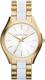  Shop Authentic Michael Kors Slim Runway Quartz White Dial Two Tone Steel Strap Watch For Women - MK4295 - Luxxuri
