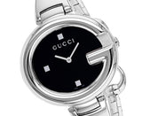  Shop Authentic Gucci Guccissima Black Dial Silver Steel Strap Watch For Women - YA134301 - Luxxuri