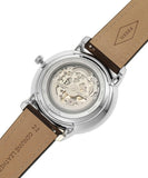 Shop Authentic Fossil Neutra Automatic Skeleton White Dial Brown Leather Strap Watch for Men - ME3184 - Luxxuri