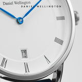  Shop Authentic Daniel Wellington Dapper York Quartz White Dial Dark Brown Leather Strap Watch For Women - DW00100097 - Luxxuri