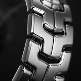  Shop Authentic Tag Heuer Link Quartz Diamonds Mother of Pearl Dial Silver Steel Strap Watch for Women - WBC1312.BA0600 - Luxxuri