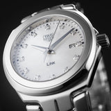  Shop Authentic Tag Heuer Link Quartz Diamonds Mother of Pearl Dial Silver Steel Strap Watch for Women - WBC1312.BA0600 - Luxxuri