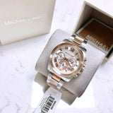  Shop Authentic Michael Kors Brecken Chronograph White Dial Two Tone Steel Strap Watch For Women - MK6368 - Luxxuri