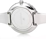  Shop Authentic Swarovski Crystal Rose Black Dial Silver Steel Strap Watch for Women - 5484076 - Luxxuri