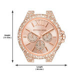  Shop Authentic Michael Kors Camille Multifunctional Crystals Rose Gold Dial Rose Gold Steel Strap Watch for Women - MK6961 - Luxxuri