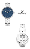  Shop Authentic Swarovski Cosmopolitan Blue Dial Silver Steel Strap Watch for Women - 5517790 - Luxxuri