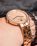  Shop Authentic Swarovski Cosmopolitan Diamond Powder Gold Dial Rose Gold Steel Strap Watch for Women - 5517800 - Luxxuri