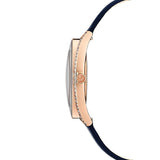  Shop Authentic Swarovski Crystalline Aura Blue Dial Blue Leather Strap Watch for Women - 5519447 - Luxxuri