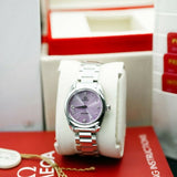  Shop Authentic Omega Seamaster Aqua Terra Quartz Purple Dial Silver Steel Strap Watch for Women - 220.10.28.60.60.001 - Luxxuri