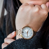  Shop Authentic Swarovski Crystalline Chic Analog Silver Dial Rose Gold Steel Strap Watch for Women - 5544590 - Luxxuri