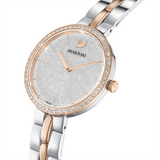  Shop Authentic Swarovski Cosmopolitan Crystals Silver Dial Two Tone Steel Strap Watch for Women - 5644081 - Luxxuri