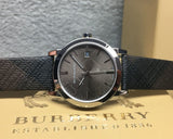  Shop Authentic Burberry Heritage Grey Dial Black Leather Strap Watch for Men - BU9024 - Luxxuri