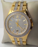  Shop Authentic Bulova Crystal Collection Silver Dial Two Tone Steel Strap Watch for Men - 98K102 - Luxxuri