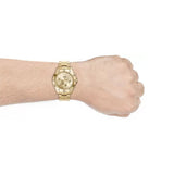  Shop Authentic Fossil Garrett Chronograph Gold Dial Gold Steel Strap Watch for Men - FS5772 - Luxxuri