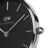  Shop Authentic Daniel Wellington Petite Ashfield Black Dial Black Mesh Strap Watch For Women - DW00100246 - Luxxuri