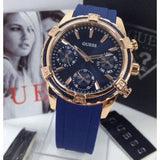  Shop Authentic Guess Analog Quartz Blue Dial Blue Rubber Strap Watch For Women - W0562L3 - Luxxuri