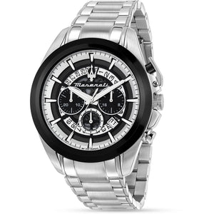  Shop Authentic Maserati Traguardo Chronograph Black Dial Silver Steel Strap Watch For Men - R8873612059 - Luxxuri