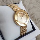  Shop Authentic Movado Bold Gold Dial Gold Steel Strap Watch For Women - 3600382 - Luxxuri
