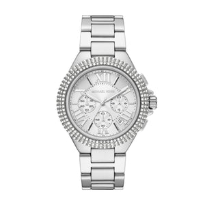  Shop Authentic Michael Kors Camille Crystals Quartz Silver Dial Silver Steel Strap Watch for Women - MK6993 - Luxxuri