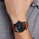  Shop Authentic Fossil Commuter Three Hand Date Black Dial Brown Leather Strap Watch for Men - FS5276 - Luxxuri