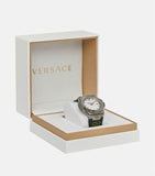  Shop Authentic Versace Chain Reaction Quartz White Dial Green Rubber Strap Watch for Men - VEDY00419 - Luxxuri