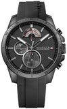  Shop Authentic Tommy Hilfiger Decker Black Dial Black Rubber Strap Watch for Men - 1791352 - Luxxuri