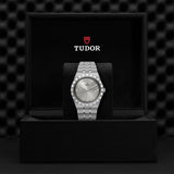  Shop Authentic Tudor Royal Day Date Diamonds Automatic Silver Dial Silver Steel Strap Watch for Men - M28600-0002 - Luxxuri