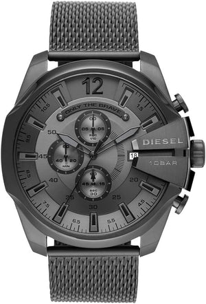  Shop Authentic Diesel Mega Chief Chronograph Black Dial Black Steel Strap Watch For Men - DZ4527 - Luxxuri