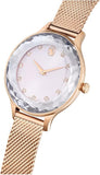  Shop Authentic Swarovski Octea Nova Silver Dial Rose Gold Mesh Strap Watch for Women - 5650011 - Luxxuri