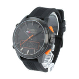  Shop Authentic Tommy Hilfiger Jeans Analog Black Dial Black Silicone Strap Watch For Men - 1791763 - Luxxuri