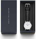 Shop Authentic Daniel Wellington Dapper Reading White Dial Black Leather Strap Watch For Men - DW00100108 - Luxxuri