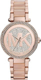  Shop Authentic Michael Kors Parker Pink Dial Pink Steel Strap Watch for Women - MK6176 - Luxxuri