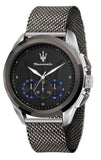  Shop Authentic Maserati Traguardo Chronograph Black Dial Mesh Bracelet Watch For Men - R8873612006 - Luxxuri