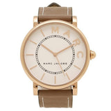  Shop Authentic Marc Jacobs Roxy White Dial Cement Brown Leather Strap Watch for Women - MJ1533 - Luxxuri