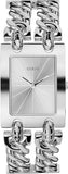  Shop Authentic Guess Mod Heavy Metal Silver Dial Silver Steel Strap Watch For Women - W1117L1 - Luxxuri