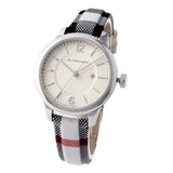  Shop Authentic Burberry Classic Stone Silver Dial Horseberry Black Leather Strap Watch for Women - BU10103 - Luxxuri