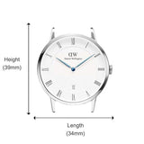  Shop Authentic Daniel Wellington Dapper Somerset White Dial Blue Leather Strap Watch For Men - DW00100192 - Luxxuri