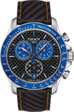  Shop Authentic Tissot V8 Alpine Carbon Chronograph Black Dial Black Leather Strap Watch For Men - T106.417.16.201.00 - Luxxuri