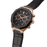  Shop Authentic Maserati Stile Black Matte Dial Black Leather Strap Watch For Men - R8871642001 - Luxxuri