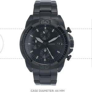  Shop Authentic Fossil Bronson Chronograph Black Dial Black Steel Strap Watch for Men - FS5853 - Luxxuri