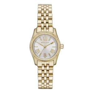  Shop Authentic Michael Kors Lexington Quartz Silver Dial Gold Steel Strap Watch For Women - MK3229 - Luxxuri