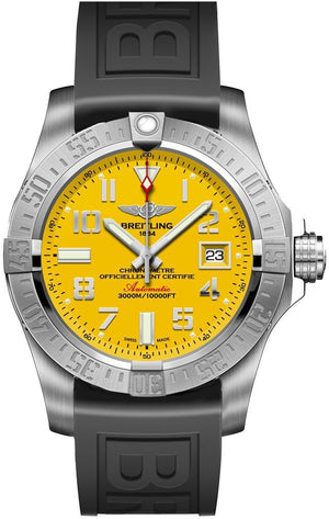  Shop Authentic Breitling Avenger II Seawolf Yellow Dial Mens Watch - A1733110/I519/153S - Luxxuri