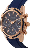  Shop Authentic Guess Analog Quartz Blue Dial Blue Rubber Strap Watch For Women - W0562L3 - Luxxuri